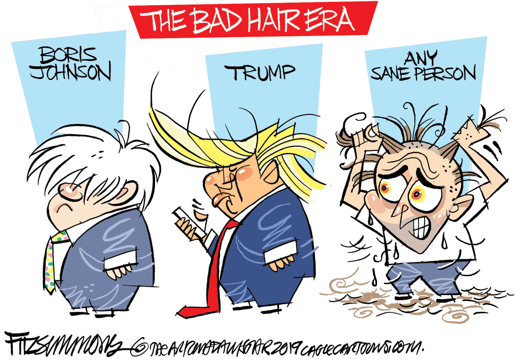 Daily Fitz Cartoon: Bad Hair Era